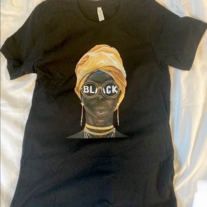 African Queen “BLACK” Black Tee